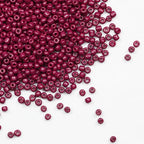 Fuchsia Beads Size 6/0 Crafts Glass Seed Beads 4mm for Jewelry Making (Total About 100g About 1200pcs) - color: Fuchsia