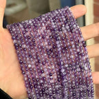 MJDCB Natural Dreamy Amethyst Beads Round Stone Beads DIY Loose Beads for Jewelry Making Beads 15" (4mm) - color: Dreamy Amethyst, size: 4mm
