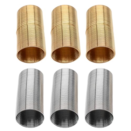 Memory Wire Ring,20mm Diameter Memory Steel Wire for Finger Rings Practical Jewelry Connecting Accessories Jewelry Findings Supplies, 4 Piece Set