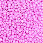 2000pcs Glass Seed Beads Bulk, 4mm 6/0 Mini Pony Spacer Small Individual Color Seed Beads for DIY Bracelet Necklaces Wrist Jewelry Making, Pink - color: Pink
