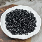 1000pcs Round Letter Beads 4x7mm Acrylic Alphabet Beads Spacer Beads for Jewelry Making Bracelets Necklace Earring Key Chains DIY Craft(R-Silver Letter Black Bead) - color: R-Silver Letter Black Bead