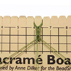 The Beadsmith Macrame Board, 11.5 x 15.5 inches, 0.5-inch-Thick Foam, 10x14 Grid for Measuring, Bracelet Project with Instructions Included, Create Macrame and Knotting Creations - size: 14 Inches X 10 Inches