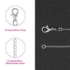 selizo 30 Pack Jewelry Making Chains Necklace Chain Bulk Silver Plated Necklace Chains for Necklace Jewelry Making, 1.2 mm (24 Inches) - size: 24 Inches