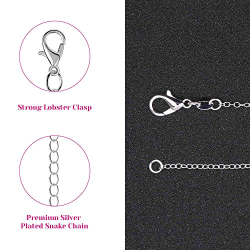 selizo 30 Pack Jewelry Making Chains Necklace Chain Bulk Silver Plated Necklace Chains for Necklace Jewelry Making, 1.2 mm (24 Inches) - size: 24 Inches