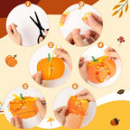 BeYumi Fall Bracelet Kit - 24 Pack Fall Letter Beads Friendship Bracelets with Pumpkin Gift Cards and Bags Autumn Thankful Kit Party School Classroom Party Fun Activities - style: FALL