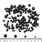Bymitel 10mm Natural Onyx Black Agate Round Beads Gemstones Genuine with 90pcs DIY Jewelry Making Unisex (10mm 90pcs, Black Onyx) - color: Black Onyx, size: 10mm 90pcs