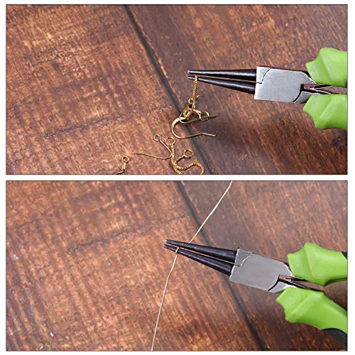 SPEEDWOX Mini Round Nose Pliers for Jewelry Making 5 Inches Wire Looping Pliers for Bending Shaping Wires Professional Beading Hobby Work Craft DIY - style: Round Nose Pliers