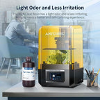 ANYCUBIC High Clear 3D Printer Resin, Resist Yellowing and Highly Transparent, Tough and Resilient, Low Odor 3D Printing Resin, Widely Compatible Resin 3D Printers (High Clear, 2kg) - color: High Clear, size: 2kg