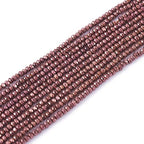 FASHEWELRY 10 Strands Briolette Faceted Glass Beads 2mm Rondelle Crystal Glass Spacer Beads Copper Plated for Necklace Bracelet Jewelry Making - color: Copper Plated, size: 2mm