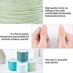 PH PandaHall Blue Nylon Thread 0.8mm 436 Yards Bracelet String Beading Cord Knotting Cord Kumihimo Macrame Thread for Friendship Bracelet Beach Surfer Necklace Christmas Tree Ornament
