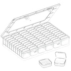 Bead Organizer Box, 61pcs Clear Plastic Storage Containers Set, Large Capacity Small Bead Organizers and Storage Cases with Labels, for Jewelry, Crafts, Diamonds Storage - size: 61 Compartments