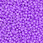 2000pcs Glass Seed Beads Bulk, 4mm 6/0 Mini Pony Spacer Small Individual Color Seed Beads for DIY Bracelet Necklaces Wrist Jewelry Making, Light Purple - color: Light Purple