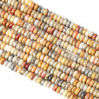 2x4MM 150PCS Crazy Lace Agate Tube Rondelle Abacus Disk Spacer Loose Beads for Jewelry Making - color: Crazy Lace Agate, size: 2x4mm abacus-shaped