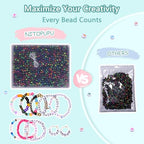 900Pcs Acrylic Letter Beads Alphabet Colorful Letter Black Cube Beads for Friendship Bracelets and Gifts Souvenir Jewelry Making(6 * 6mm Cube) - color: Colorful Black(Cube)