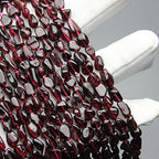 MJDCB Natural Irregular Shape Stone Beads 4-8mm Red Garnet Gemstone Energy Crystal for Jewelry Making Bracelet Necklace - color: Garnet
