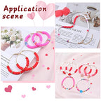 Batiyeer 3000 Pcs Valentine's Day Polymer Clay Beads Set 6 mm Heishi Clay Beads for Jewelry Making DIY Bracelet Necklace Accessories Craft Party Supplies (Red, Pink, White) - color: Red, Pink, White