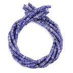 BEADIA Natural Blue Sodalite Spacer Beads Caps Loose Semi Gemstone for Beading Jewelry Making 6mmx3mm 38cm - color: Blue Sodalite, size: Round 6mm x 3mm