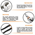 Sanuke Battery Cable Lug Crimping Tool, Cable Cutters High Leverage, Wire Crimper for AWG 8 6 4 2 1/0 Copper Wire Lugs, Aluminum Copper Communication Cables Cutting