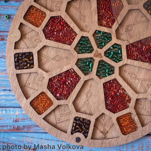 Wizardi Bead Organizer with Transparent Cover FLZB-094 Wonderland Crafts - color: Bead organizer 8