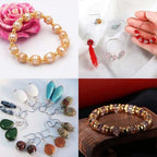 SUNNYCLUE 1 Box 240Pcs Metal Bead Caps 12 Different Flower Bead Ends Filigree Petal Brass Bead Caps Alloy Beads Spacer Accessories with Clear Box for Jewelry Making, Golden - color: 240pcs Golden