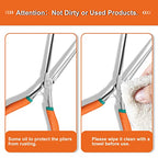 Long Reach Needle Nose Pliers 7" Thin Extra Long Needle Nose Pliers with Serrated Jaw Lanyard Double Leaf Spring Loaded for Jewelry Making Electrician Repair Tools in Tight Spaces - style: Sharp Point