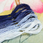 8 Skeins Mulberry Silk Floss Embroidery Thread Floss-Cross Stitch Threads China Silk Woven Jewelry Threads DIY Sewing Kits (12) - color: 12