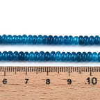 1 Strand Natural White Jade Rondelle Beads Strands Dyed Gemstone Beads Spacers for Jewelry Making Bracelets Necklace DIY Crafts 4.5x2.5~3mm 14.5" About 142~148pcs/strand Steel Blue - color: Steel Blue