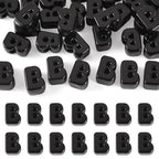 30Pcs Large Hole Letter Beads Black Acrylic European Beads 3D Letters B Chunky Bead Initial Alphabet Bead for Key Chains Bracelets Necklace DIY Craft Bag Charm Kit Arts Projects - color: Black-B