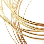 Solid 18 K Yellow Gold, Round Wire, 30 Gauge,1 Foot, Dead Soft