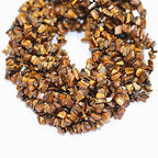 7-8mm Natural Yellow Tiger Eye Gemstone Chips Loose Beads Semi Precious for Jewelry Making DIY Handmade Craft Supplies 1 Strand per Bag Approxi 34" - color: Yellow Tiger Eye Chips