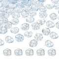 uxcell 50 Pcs Rose Beads, 0.55" Glass Flower Rose Charm Carved Loose Spacer Crystal Craft Beads for DIY Jewelry Making Bracelet Beading Projects Supplies, Blue - color: Blue