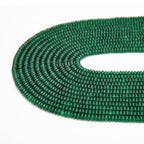 2 Strands (300PCs) Green Jade Rondelle Beads, 2 * 4mm Gemstone Loose Spacer Abacus Disk Beads for DIY Bracelet Necklace Earrings Jewelry Making, Craft Supplies Beading Kit - color: Green Jade, size: 2*4MM