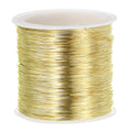 PATIKIL 28 Gauge Jewelry Wire, 328 Feet/100M Pure Copper Jewelry Beading Wire Soft Metal Plant Stem Ties for Craft, Gold Tone (0.012") - color: Gold Tone, size: 28 Gauge