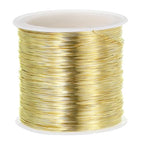 PATIKIL 28 Gauge Jewelry Wire, 328 Feet/100M Pure Copper Jewelry Beading Wire Soft Metal Plant Stem Ties for Craft, Gold Tone (0.012") - color: Gold Tone, size: 28 Gauge