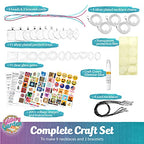 Glittery Garden Girls Jewelry Making Kit. Best Necklace Pendant & Bracelet Crafting Set with Glass Beads & Charms. Fashion Accessories, Arts Crafts Supplies. Birthday Gift - style: Jewelry Making Kit