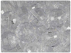 BeadTin Crystal Transparent 18mm Faceted Globe Craft Beads (12pcs)