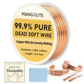 12 Gauge/2.0mm Copper Wire for Jewelry Making – 16.5 Feet Single Spool with Polishing Cloth & COA – 99.9% Pure Dead Soft Bare & Skin Safe Uncoated Craft Wire for Structural DIY & Heavy Bands - size: 12 Gauge, style: 5 Ounces