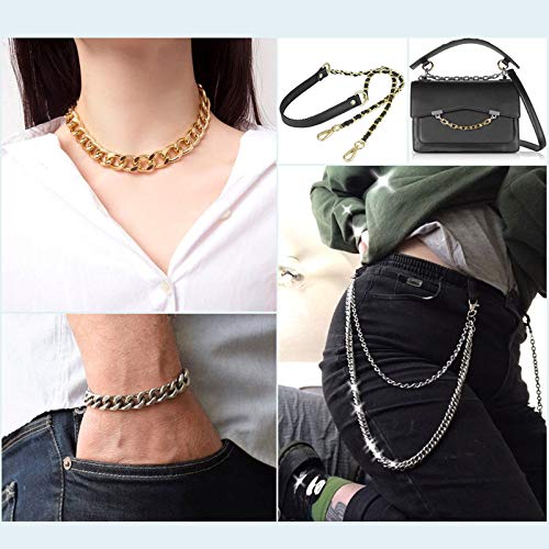Craftdady 16.4 Feet Aluminum Curb Chain Link Black Twisted Cable Cross Chain Unwelded 10x6.5mm with Spool for Bracelet Necklace Tassel Earring Jewelry Making - color: Black, 10x6.5mm