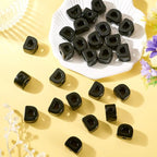 30Pcs Large Hole Letter Beads Black Acrylic European Beads 3D Letters D Chunky Bead Initial Alphabet Bead for Key Chains Bracelets Necklace DIY Craft Bag Charm Kit Arts Projects - color: Black-D