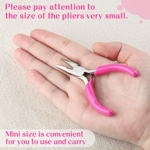 SPEEDWOX 3 Inch Chain Nose Pliers for Jewelry Making - Miniature, Pocket, Needle-Nose, Jewelry Making, Micro Pliers - style: Chain Nose Pliers