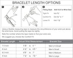 LeCalla Handmade Sterling Silver Mens Bracelets | Solid Italian 925 Chain Bracelets | Classic Designs Chain Bracelets for Men | Men's Silver Bracelet Gift for Dad, Boyfriend, Son - style: 8.5" Rectangle Links