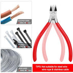 HAUTMEC 5" Precise Small Flush Cutters of Engineer Wire Cutters Pliers 10PCS Side Cutters with Location Pin for Fine Shearing, Perfect for Circuit Board Cutting, Electronic Components, HT0327-10PC - color: 5 Inch-10pcs
