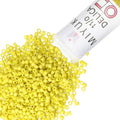 Miyuki Delica Seed Beads – Size 11/0 (1.6 mm), DB2283, Frost Opaque Glaze Yellow, 7.2 g, Approx. 1440 Beads, Made in Japan - color: DB2283 - Frost Opaque Glaze Yellow