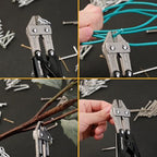 GRENPRO Wire Cutters Heavy Duty 8 Inch, Mini Bolt Cutter & Small Wire Cable Cutters, Wire Clippers for Crafting, Wire Cutter Pliers with Soft Anti-Slip Handle - style: 8" Bolt Cutter
