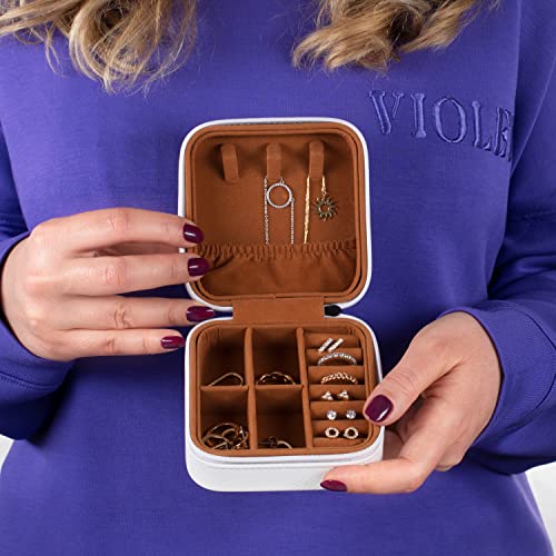 Custom Leather Jewelry Box w/Name & Birth Flower Month - Birthday Gifts for Women, Personalized Jewelry Travel Case - Customized Jewelry Organizer Box, Mom Birthday Gifts - Lime Dream - color: Lime Dream