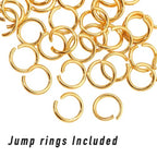 Stino Metal Spacer Bail Beads, 140Pcs (Gold Plated) - color: Gold
