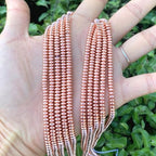 950pcs Adabele Grade A Natural Hematite Rose Gold Plated Healing Gemstone 4mm x 2mm Small Round Rondelle Loose Beads Gem Stone Spacer for DIY Craft Jewelry Making GFC7-4 - color: Rose Gold Plated Hematite, size: 4x2mm (950pcs/5 Strands)