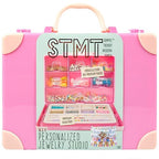 STMT Personalized Jewelry Studio, Create Over 50 Premium Pieces, Trendy Bracelet Making Kit, Includes Metal Bracelet Charms, Removable Beading Tray & Jewelry Making Supplies, Great Teen Girl Gifts - style: Personalized