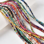 4mm Purple Sea Sediment Imperial Jasper Round Gemstone Natural Stone Loose Beads for Jewelry Making Design Crafts 90 Pcs 15 Inch - color: Purple, size: 4mm