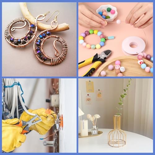 20 Gauge 100 FT 99.9% Soft Copper Wire, 0.8mm Diameter Craft Copper Wire for Gardening, Electroculture, Jewelry Making, Beading, DIY Artwork - size: 20 Gauge/100 FT, style: 0.031" Diameter